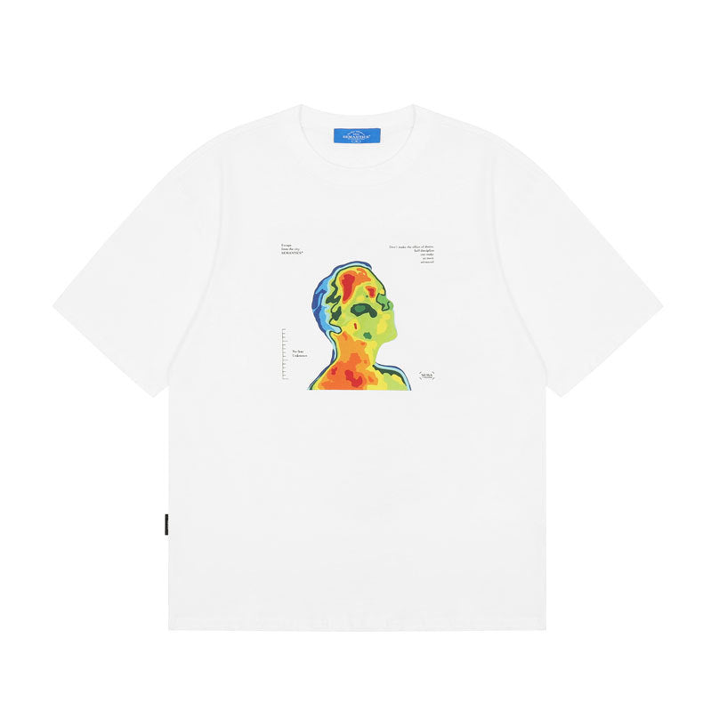 Simple Style Character Color T-Shirt