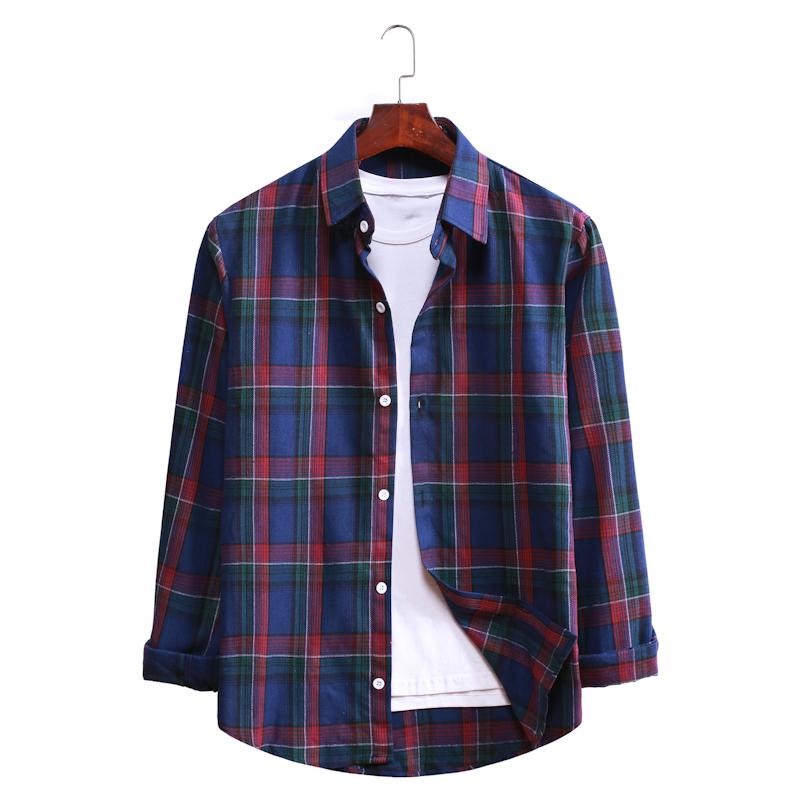 Plaid Casual Long-sleeved Shirt