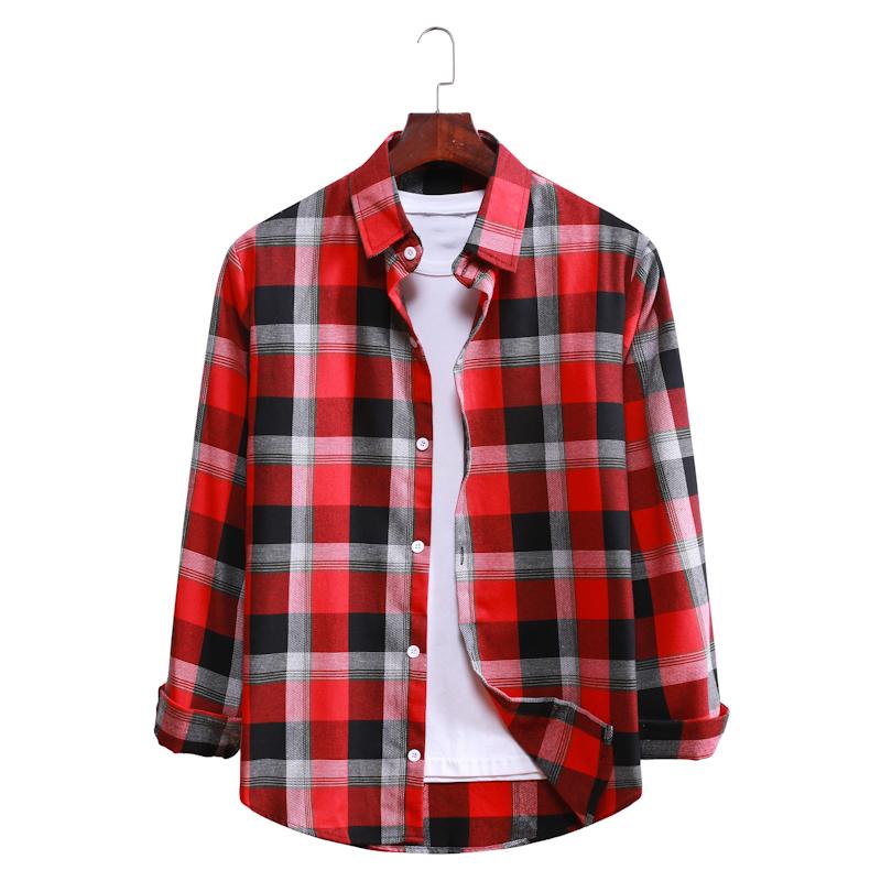 Plaid Casual Long-sleeved Shirt