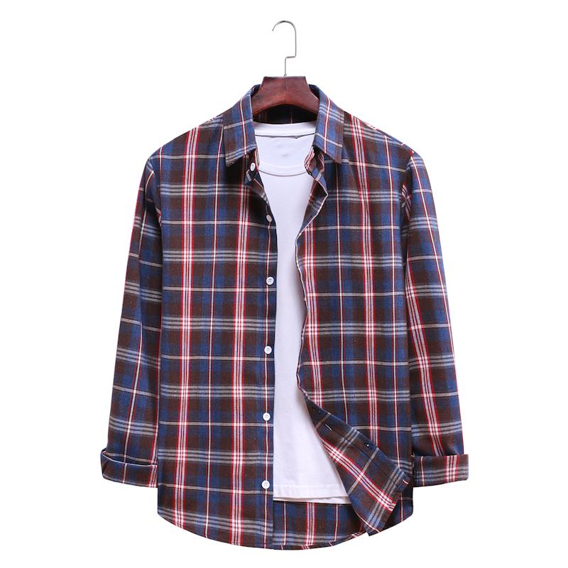 Plaid Casual Long-sleeved Shirt