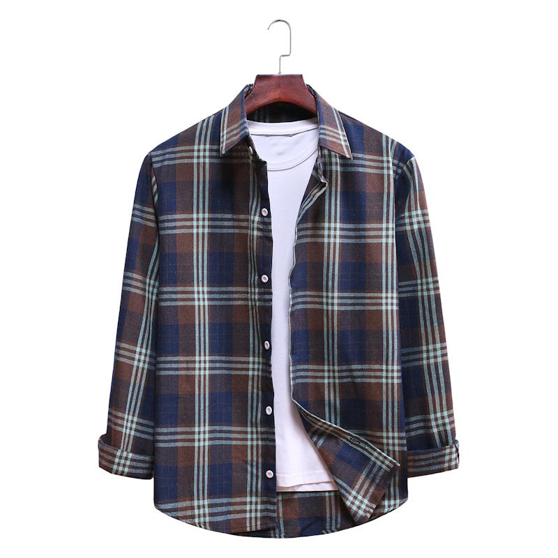 Plaid Casual Long-sleeved Shirt