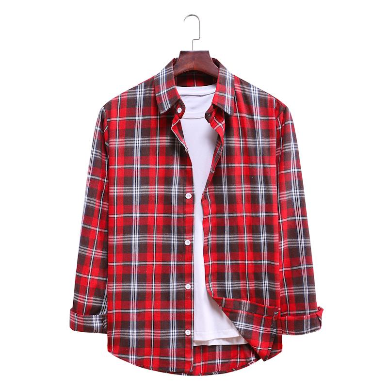 Plaid Casual Long-sleeved Shirt