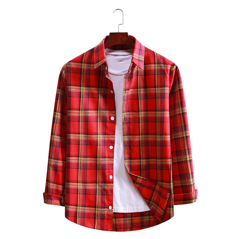 Plaid Casual Long-sleeved Shirt