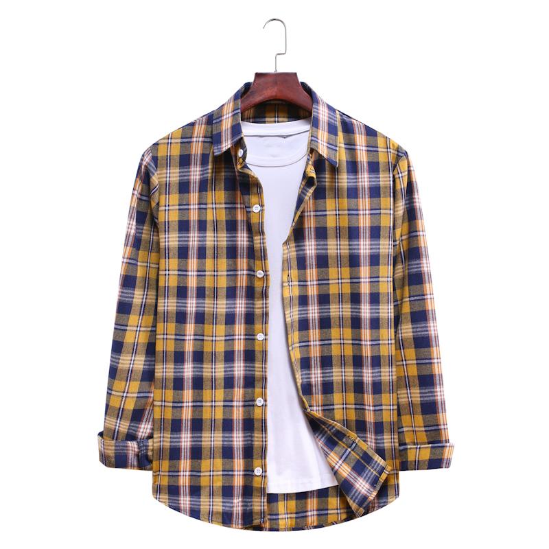 Plaid Casual Long-sleeved Shirt