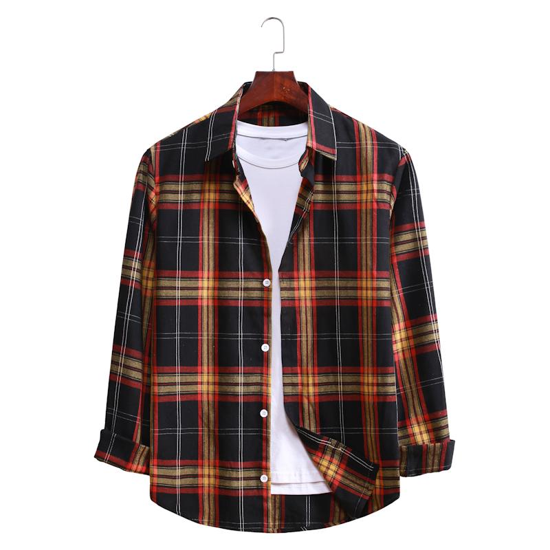 Plaid Casual Long-sleeved Shirt