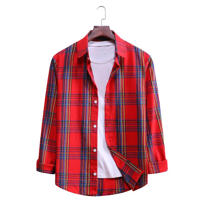 Plaid Casual Long-sleeved Shirt