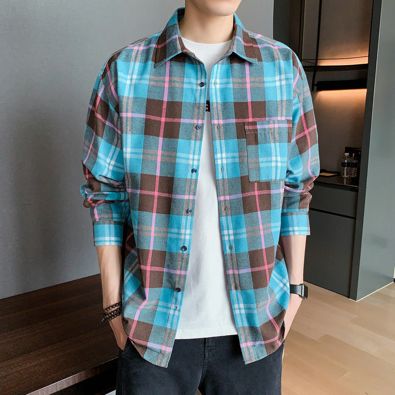 Men's Plaid Long Sleeve Shirt