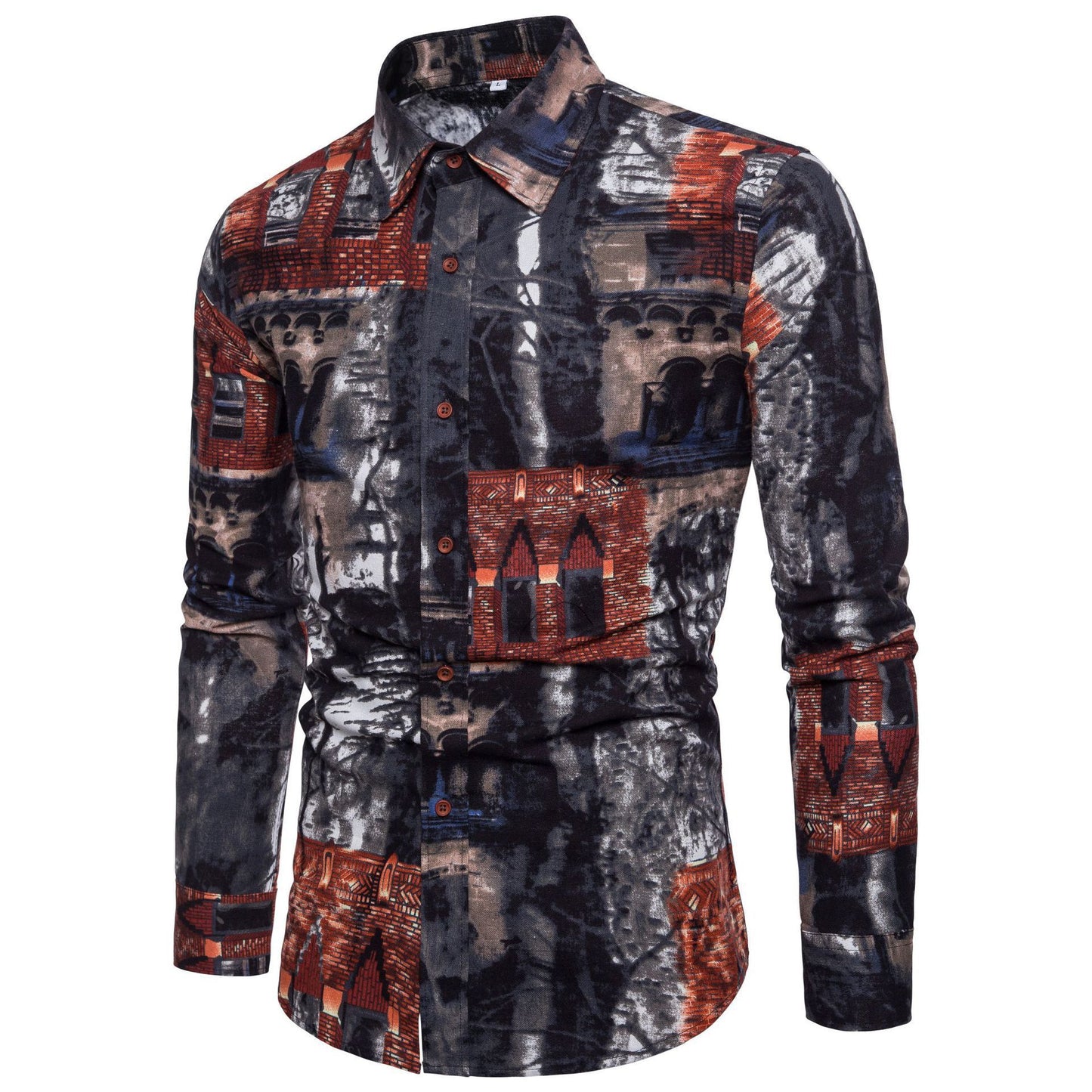 Men's Long Sleeve Shirt Unique Designs