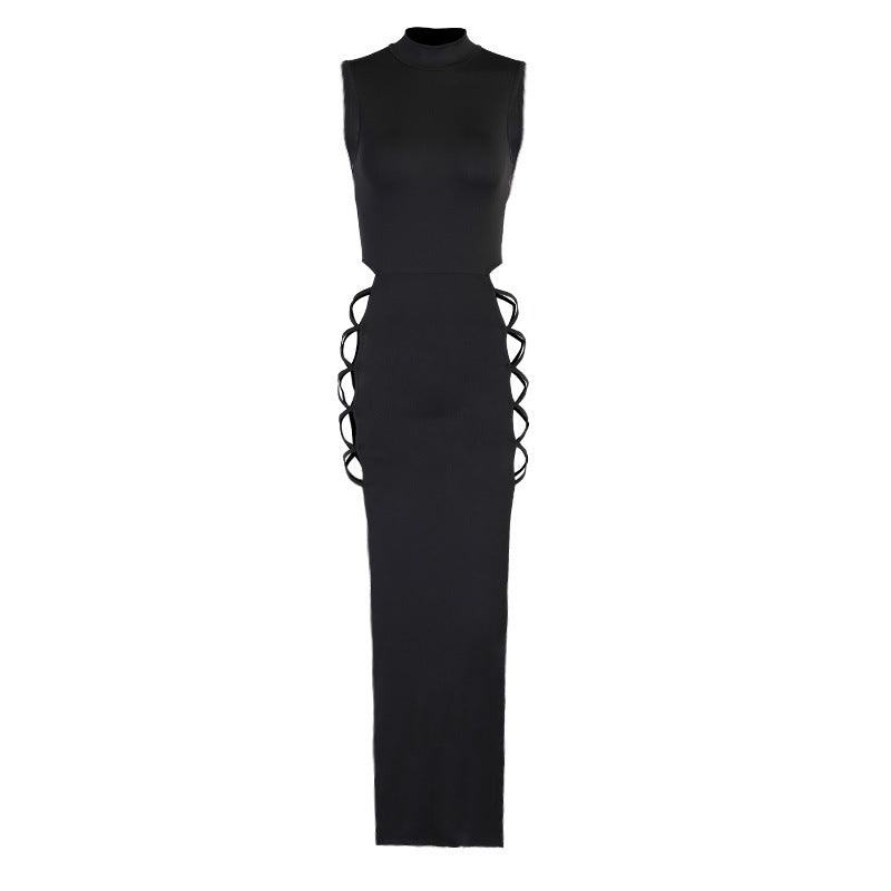 Sexy Women's High Slit Lace Dress