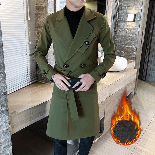 Men's Business Slim Trench Coat