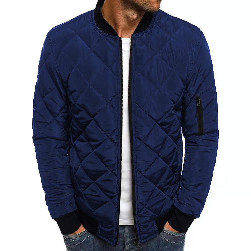 Men's Diamond Stitched Small Padded Jacket