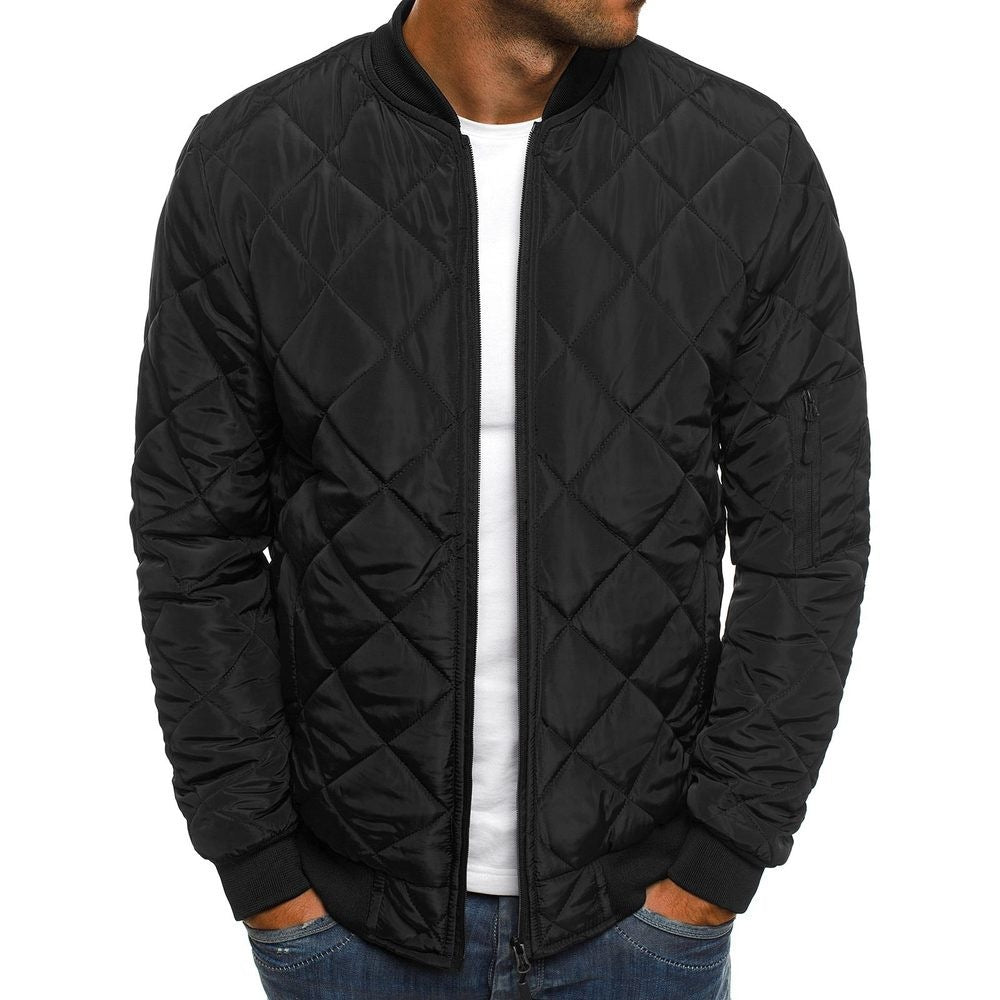 Men's Diamond Stitched Small Padded Jacket