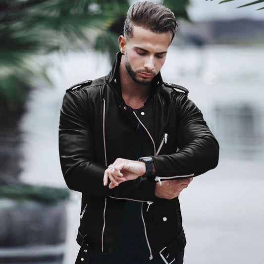 Mens Fashion Leather Jacket