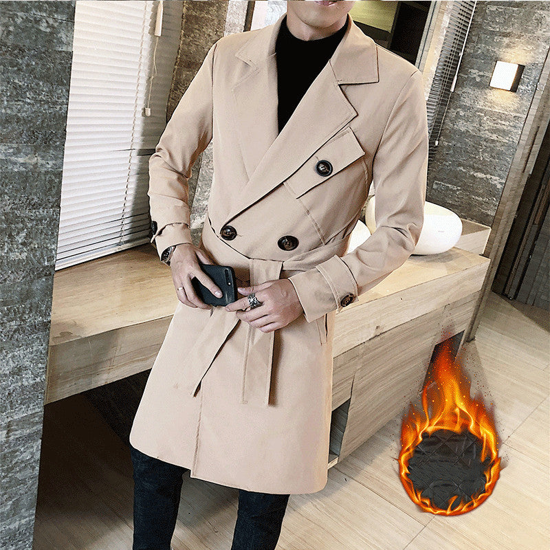 Men's Business Slim Trench Coat