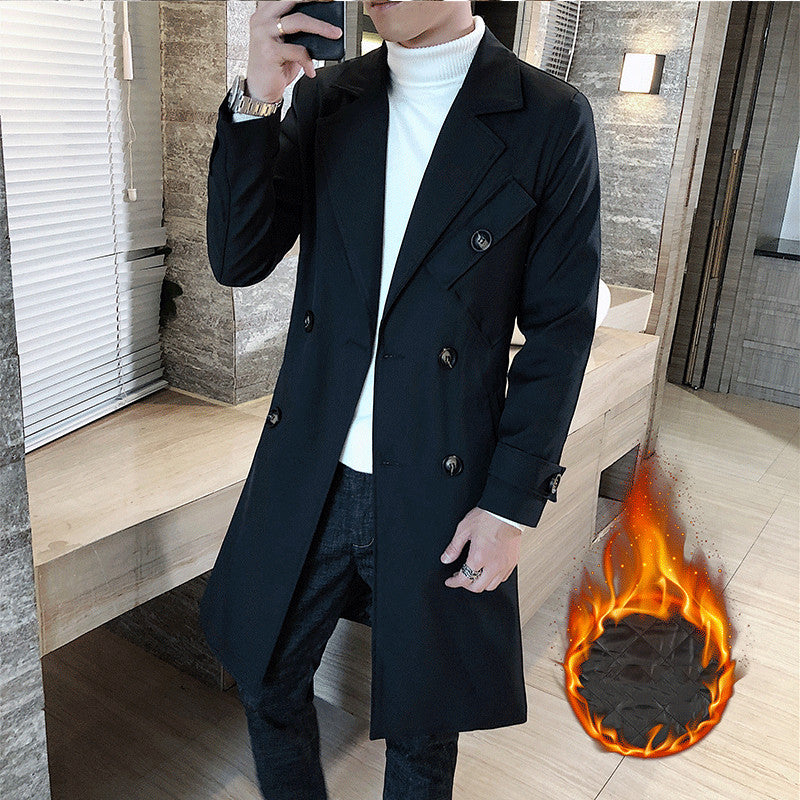 Men's Business Slim Trench Coat